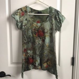 ✨Press Stamped Tee Knit Top